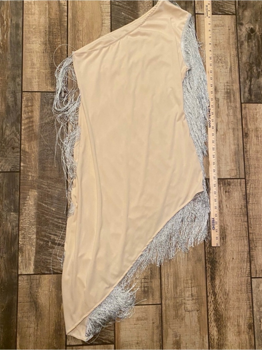 Silver Fringe Asymmetrical - Picture 3 of 6